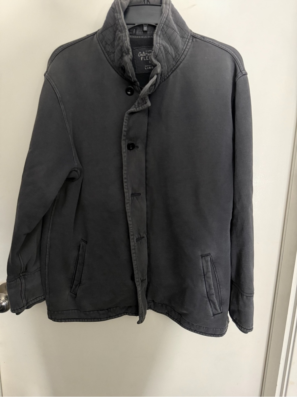 EUC Men's Vintage J Crew Outerwear Fleece Zipper Jacket Size Large